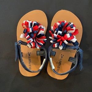 The cutest Red, White & Blue Sandals!